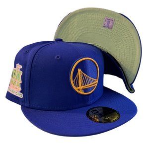 New Era Golden State Warriors Pop Sweat 59FIFTY Fitted Hat 6X Champs Patch